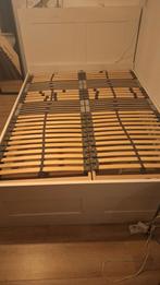 2x Tosca Lattenbodem Leenbakker 70x200, Huis en Inrichting, Slaapkamer | Bedden, Ophalen, Wit, Tweepersoons, 140 cm