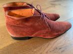 Santoni maat 9 rood Suede 7416 maat 43 43,5, Kleding | Heren, Schoenen, Overige kleuren, Ophalen of Verzenden, Santoni, Gedragen