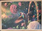 Glitter puzzel colibri, 1000 stukjes + poster, Hobby en Vrije tijd, Ophalen of Verzenden, 500 t/m 1500 stukjes, Zo goed als nieuw