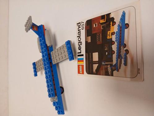 Vintage lego 657 vliegtuig met boekje, Kinderen en Baby's, Speelgoed | Duplo en Lego, Zo goed als nieuw, Ophalen of Verzenden