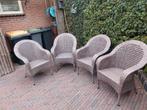 Buitenstoelen 4 st  in Zeer Goede Staat, Ophalen of Verzenden, Zo goed als nieuw, Wicker