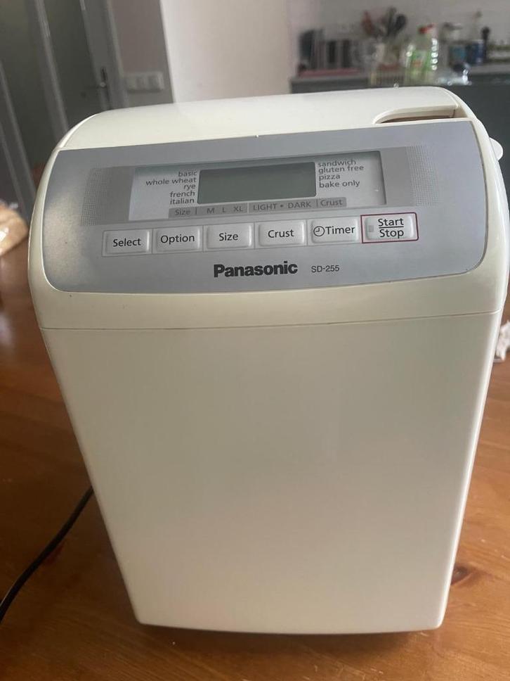Broodbakmachine - Panasonic, Witgoed en Apparatuur, Broodbakmachines, Gebruikt, Met timer, 400 tot 800 gram deeg, Ophalen