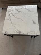 Stijlvolle marmeren salontafel set, Ophalen, Vierkant, 50 tot 100 cm, Zo goed als nieuw