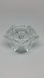 kristallen kandelaar vijfhoekig - ca. 4,5 cm hoog, Overige materialen, Gebruikt, Overige kleuren, Ophalen of Verzenden