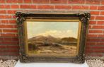 Oud schilderij van een landschap uit 1869 John Williams.