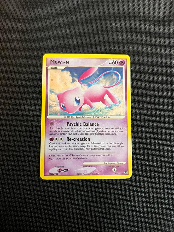 Mew 15 Holo, Hobby en Vrije tijd, Verzamelkaartspellen | Pokémon, Zo goed als nieuw, Ophalen of Verzenden