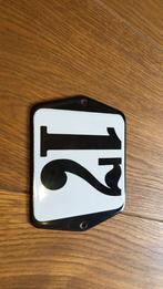 Huisnummer bord nummer 17 metaal, Tuin en Terras, Verzenden, Zo goed als nieuw