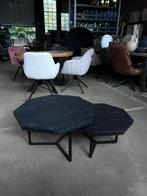 Bijzettafel set zwart hout - outlet korting, Ophalen, Zo goed als nieuw