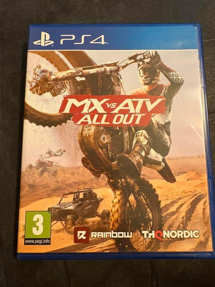 MX vs ATV All Out PS4, Spelcomputers en Games, Games | Sony PlayStation 4, Zo goed als nieuw, Racen en Vliegen, 3 spelers of meer