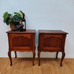 Set Vintage nachtkastjes bijzetkastjes in Queen Ann stijl 05, Valkenswaard, Gebruikt, Info@flashbackfurniture.nl, Flashback Furniture