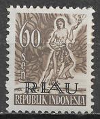 Indonesie nvph12 Riau postfris bruin getint cw 3.00, Verzenden, Zuidoost-Azië