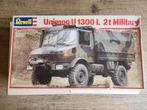 Revell Unimog U 1300 L 2T Military van 1987, Hobby en Vrije tijd, Modelbouw | Auto's en Voertuigen, Gebruikt, Revell, Groter dan 1:32