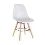 2 witte industriële Scandinavische stoelen Baakal and Ross, Twee, Wit, Nieuw, Ophalen of Verzenden