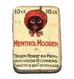 klein blikje racistische afbeelding Menthol Mooren NL, Ophalen of Verzenden, Gebruikt, Overige