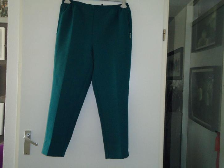 broek mt 50 merk alica blauwgroen, Kleding | Dames, Broeken en Pantalons, Zo goed als nieuw, Maat 46/48 (XL) of groter, Overige kleuren