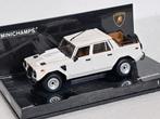 Lamborghini LM002 V12 Pick Up 1984 Wit 1/43 Minichamps, Ophalen of Verzenden, Zo goed als nieuw, Auto, MiniChamps