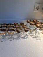 Vintage Gouden Rand Glazen Set, Ophalen of Verzenden