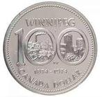 Canada - Silver Dollar 1974 - Winnipeg, Postzegels en Munten, Munten | Amerika, Verzenden, Noord-Amerika, Losse munt, Zilver