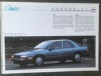 Folder van Chevrolet Corsica 1989, Ophalen of Verzenden, Nieuw, Chevrolet