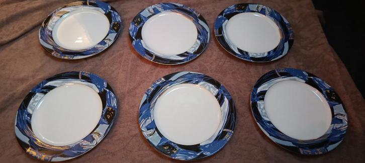 Royal Mosa Signature dinerborden, 6 stuks, Huis en Inrichting, Keuken | Servies, Zo goed als nieuw, Bord(en), Overige stijlen