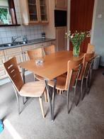 Eettafel en 6 stoelen, Ophalen, Gebruikt