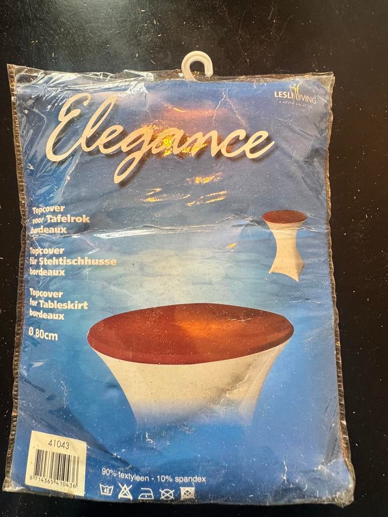 Top cover voor een tafel rok in bordeaux rood, Ophalen, Zo goed als nieuw