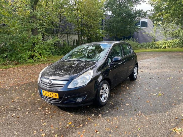 Opel Corsa 1.2 16V 5D 2008 Zwart, Auto's, Opel, Particulier, Corsa, Benzine, B, Hatchback, Handgeschakeld, Origineel Nederlands