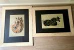 2 Mooie Paarden-schilderijen, Antiek en Kunst, Kunst | Schilderijen | Klassiek, Ophalen
