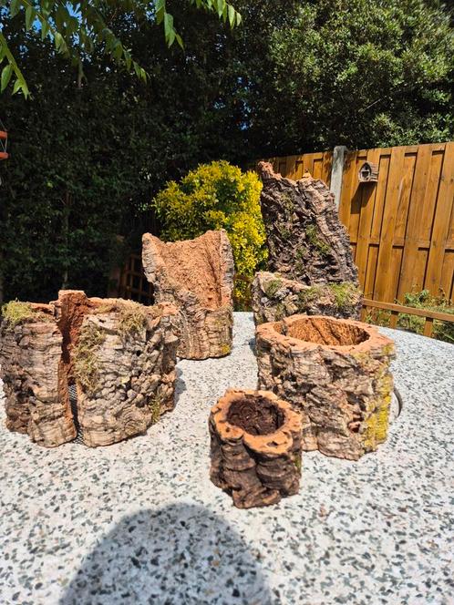 Kurk potten, Tuin en Terras, Bloempotten, Overige materialen, Binnen, Minder dan 25 cm, Rond, Ophalen of Verzenden