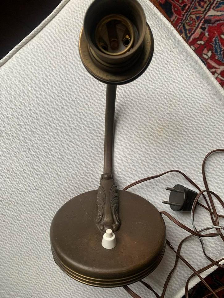 Antiek Messing Wandlampje Armatuur, Antiek en Kunst, Antiek | Lampen, Ophalen of Verzenden
