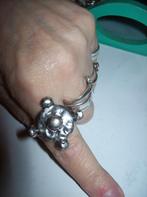 Ring Zilverkleur Metaal Apart Fraai model Maat 19, Sieraden, Tassen en Uiterlijk, Ringen, 19 tot 20, Nieuw, Dame, Zilver