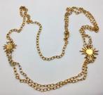 Vintage ketting riem vintage riem goudkleur zonnen, Verzenden, Overige materialen, Ketting