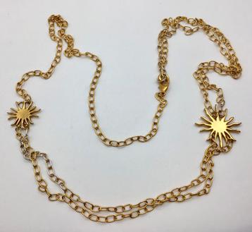 Vintage ketting riem vintage riem goudkleur zonnen beschikbaar voor biedingen