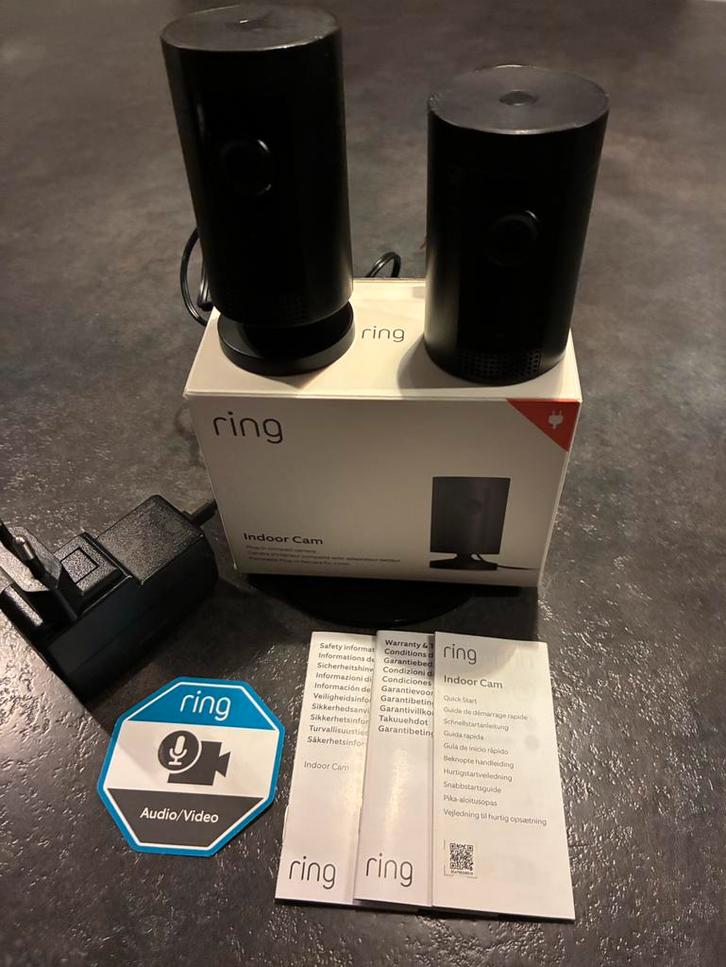 Ring indoor camera 2 stuks, Audio, Tv en Foto, Videobewaking, Zo goed als nieuw, Ophalen of Verzenden