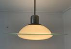 Art deco jaren ‘30 saturnus chrome / glas, Huis en Inrichting, Lampen | Hanglampen, Ophalen, Gebruikt, Art deco / Bauhaus, Glas