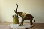 Vintage grote messing olifant, Ophalen of Verzenden, Koper