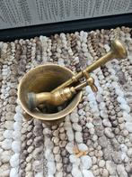 Oude kraan met vijzel en stamper, Antiek en Kunst, Ophalen of Verzenden