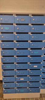 Loggere  Postvakkenkast 5x (3x11) + 1x (2x11), Tuin en Terras, Brievenbussen, Ophalen, Zo goed als nieuw, Staal, Staande brievenbus