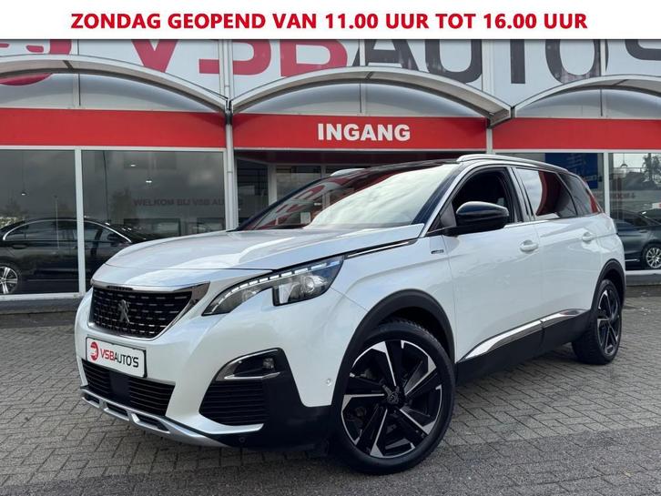 Peugeot 5008 1.2 TURBO GT-LINE HALF-LEER NAVI PANO-DAK CAMER, Auto's, Peugeot, Bedrijf, ABS, Airbags, Alarm, Android Auto, Apple Carplay
