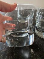 Set van 4 zware whiskey glazen, Ophalen of Verzenden