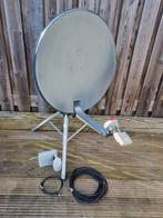 Schotelantenne met receiver, camping schotel, Audio, Tv en Foto, Schotelantennes, Ophalen of Verzenden, Gebruikt
