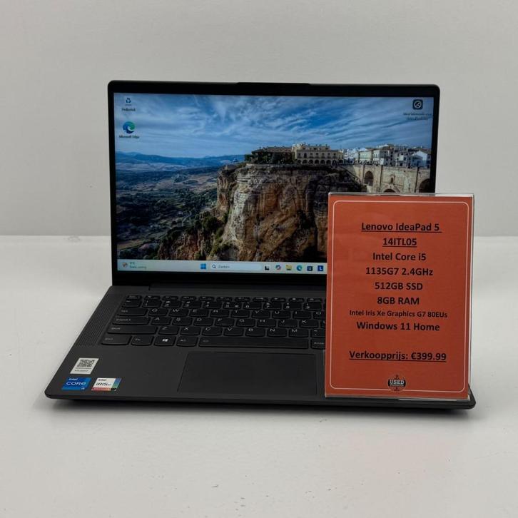 Lenovo IdeaPad 5 14ITL05 Laptop | i5 512GB SSD 8GB RAM, Computers en Software, Windows Laptops, Zo goed als nieuw, 15 inch, SSD