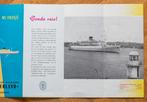 MS Oranje folder uit 1961 reis naar Sydney, Verzamelen, Scheepvaart, Gebruikt, Ophalen of Verzenden, Motorboot, Kaart, Foto of Prent