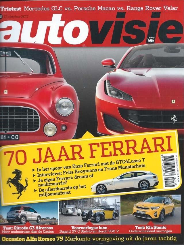Autovisie 21 2017 : Mercedes Benz GLC - Ferrari - Kia Stonic, Boeken, Auto's | Folders en Tijdschriften, Gelezen, Algemeen, Ophalen of Verzenden