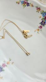 Minitials 18k gouden kettinkje Leeuw sterrenbeeld, Sieraden, Tassen en Uiterlijk, Piercings, Ophalen of Verzenden, Zo goed als nieuw