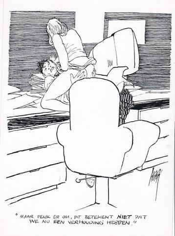 Peter van Straaten : Cartoonkaart : 2009.  beschikbaar voor biedingen