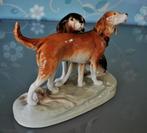 Honden Porselein Beeld " De Beste Vrienden " Merk; Royal Dux, Antiek en Kunst, Ophalen of Verzenden