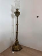Antieke Koperen Olielamp (omgebouwd naar elektrisch), Antiek en Kunst, Antiek | Lampen, Ophalen