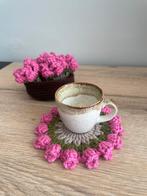 Flower pot pink Coaster, Ophalen of Verzenden