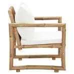 Tuinstoelen 2 st met kussens bamboe gratis bezorgd, Tuin en Terras, Tuinmeubel-accessoires, Ophalen of Verzenden